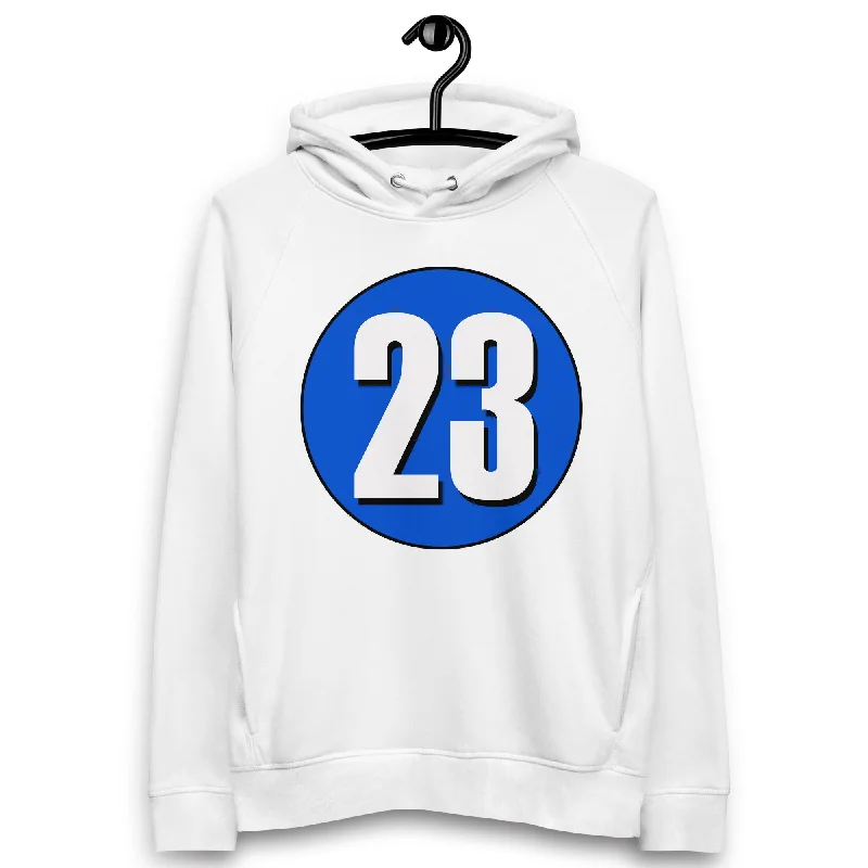 Value Deals Unisex pullover hoodie: White on Periwinkle 23