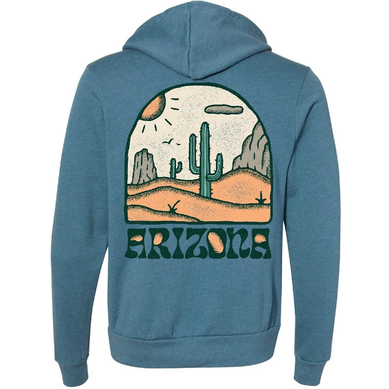 Limited Availability Cactus Arizona Zipper Hoodie