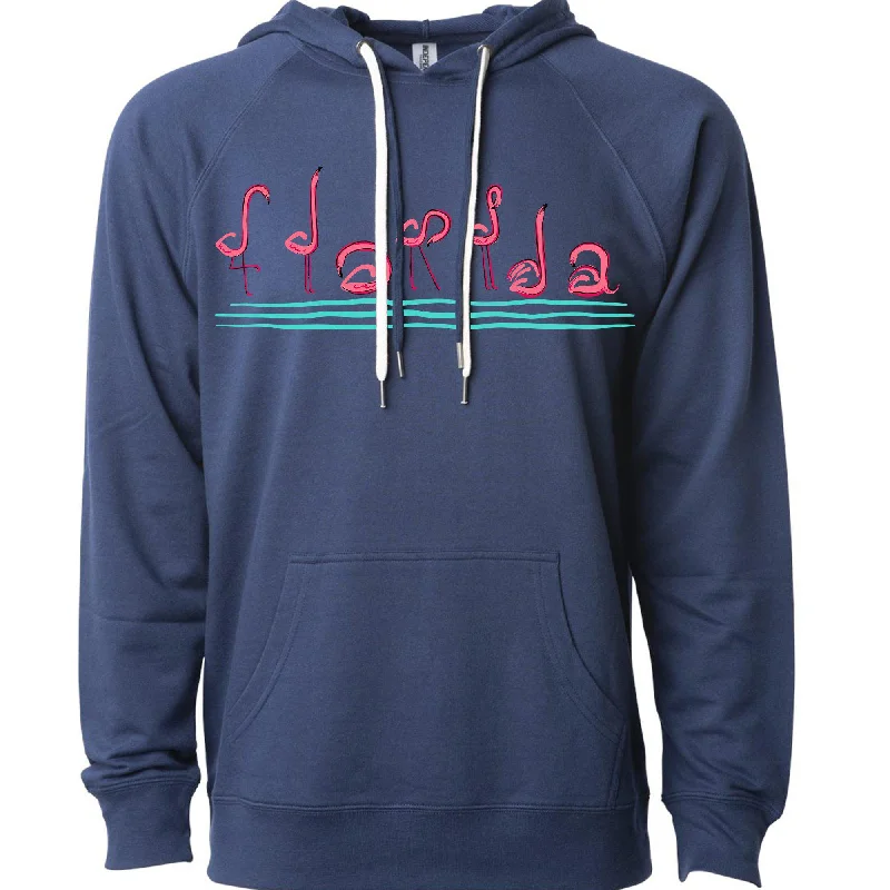 Exclusive Deal Curvy Flamingos Florida Raglan Hoodie