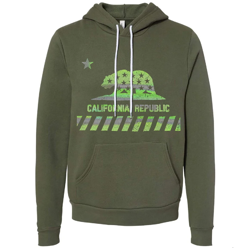 Midnight Madness California Star Flag Pullover Hoodie