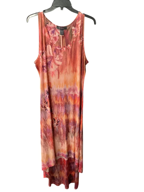 Exclusive Deal Dress Casual Maxi By Ashley Stewart In Orange & Pink, Size: 2x