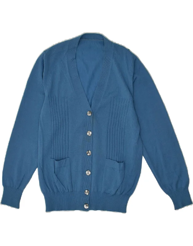 Price Rollback VINTAGE Womens Cardigan Sweater UK 12 Medium Blue