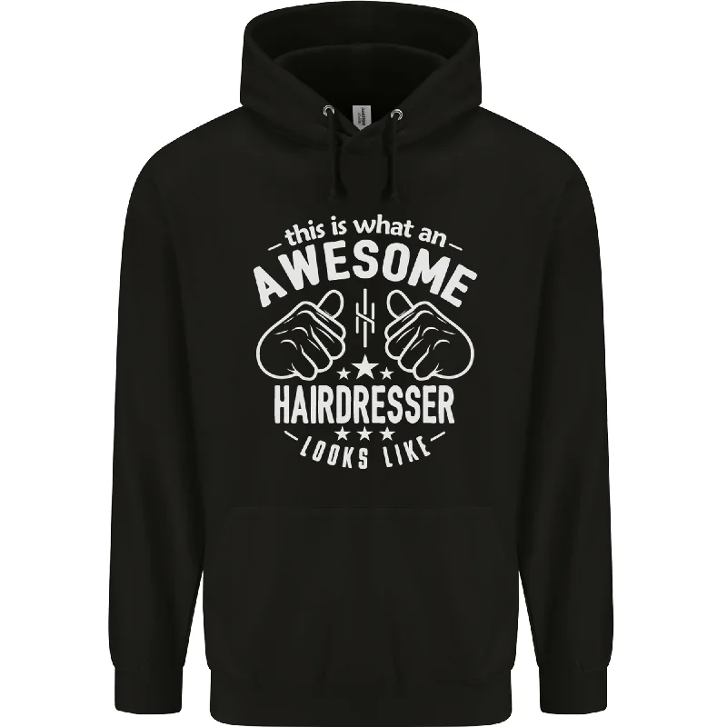 Hurry In An Awesome Hairdresser Looks Like Mens 80% Cotton Hoodie