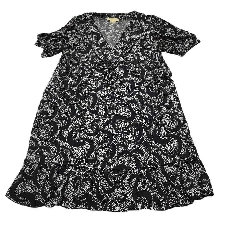 Exclusive Deal Dress Casual Midi By Michael By Michael Kors In Black & White, Size: 1x Exclusive Deal Dress Casual Midi By Michael By Michael Kors In Black & White, Size: 1x