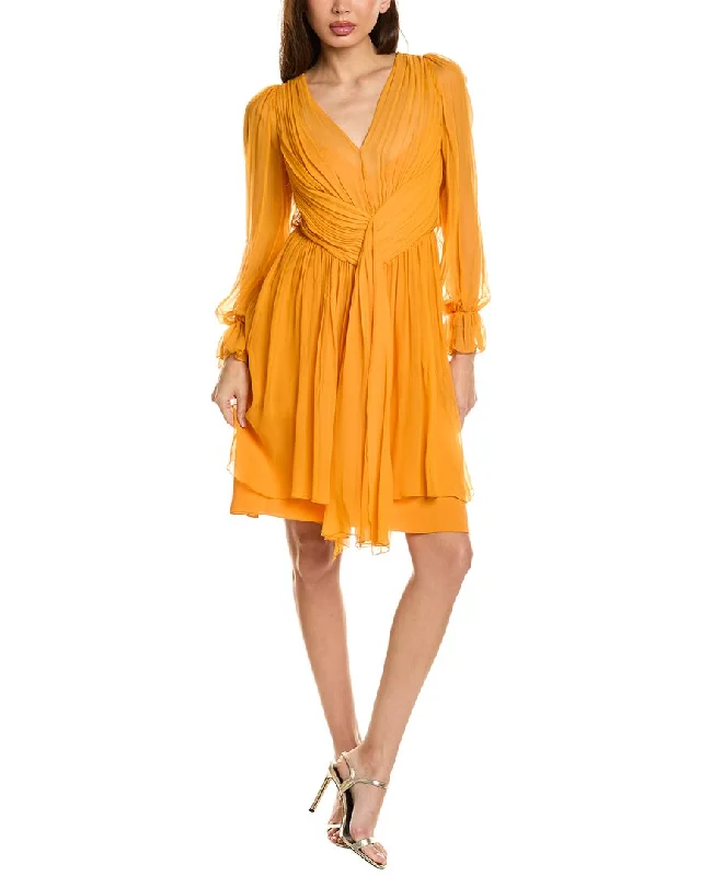 Today’s Deal Alberta Ferretti Silk Chiffon Mini Dress