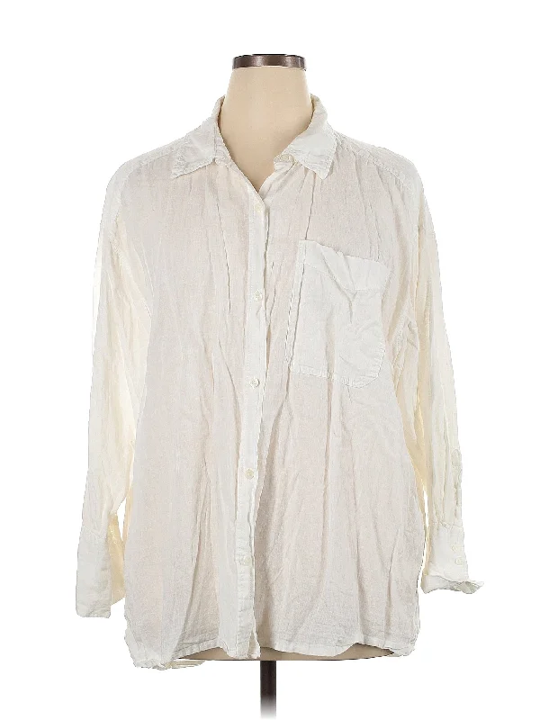 Year-End Sale Long Sleeve Button Down Shirt