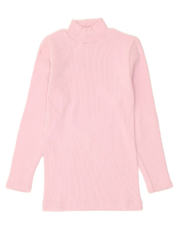 Lowest Price VINTAGE Womens Turtle Neck Jumper Sweater UK 2 2XS Pink