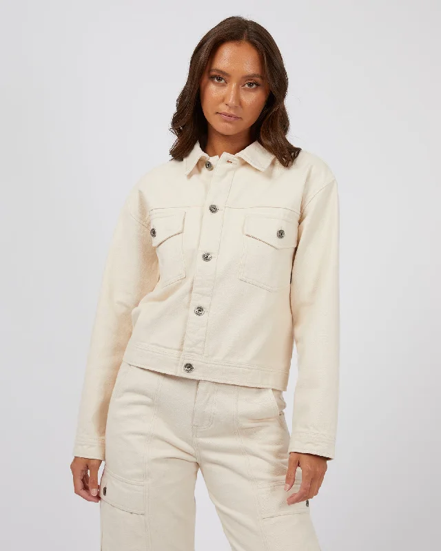Crazy Savings Dove Cropped Jacket Beige