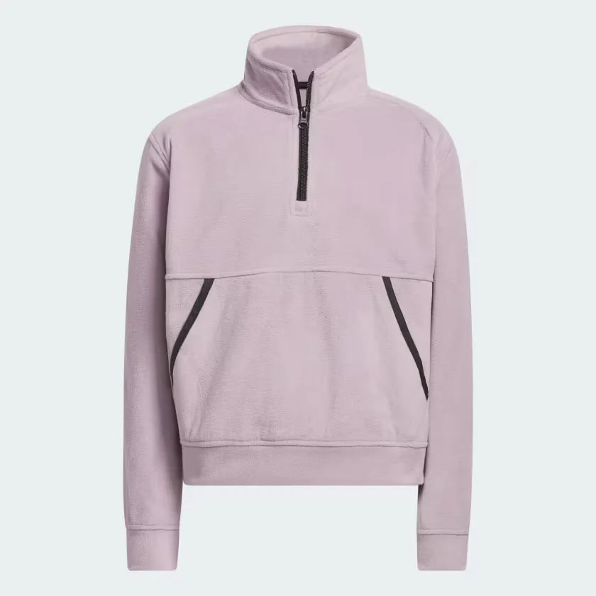 Amazing Deals ADIDAS GIRLS 1/4-ZIP FLEECE JACKET
