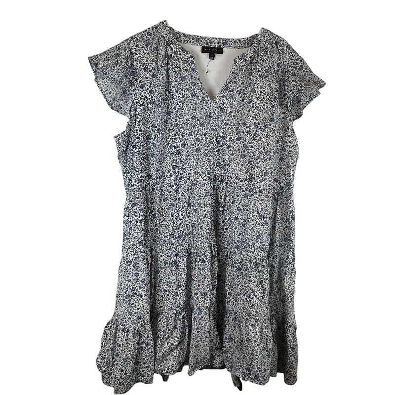 Price Cut Dress Casual Short By Lane Bryant In Blue, Size: 1x