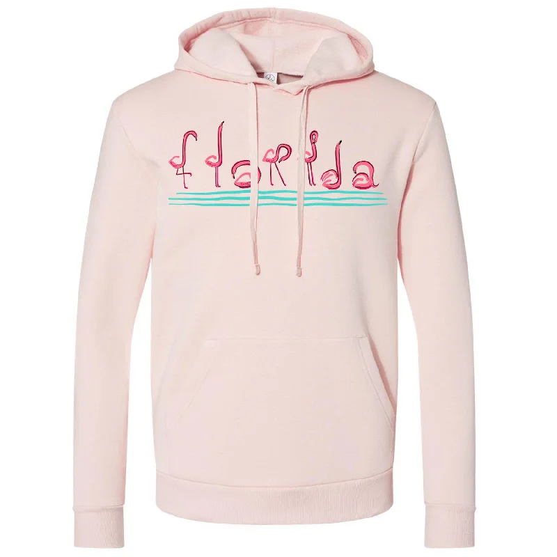 Weekend Special Curvy Flamingos Florida Pullover Hoodie