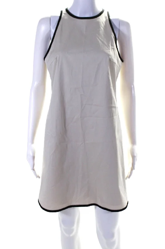 Price Reduction Theory Womens Crew Neck Sleeveless Patton Plus Khaki Shift Dress Beige Price Reduction Theory Womens Crew Neck Sleeveless Patton Plus Khaki Shift Dress Beige