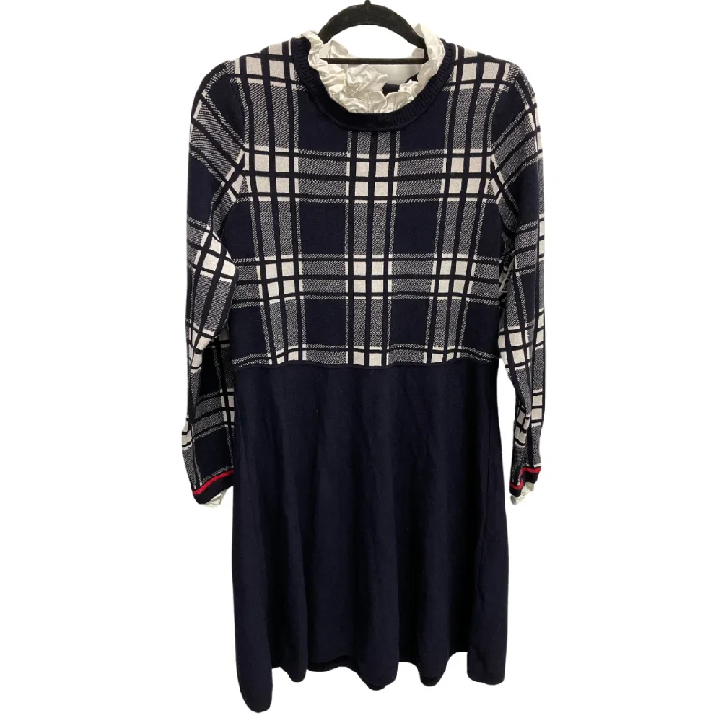 Loyalty Reward Dress Sweater By 1901 In Blue & White, Size: 1x