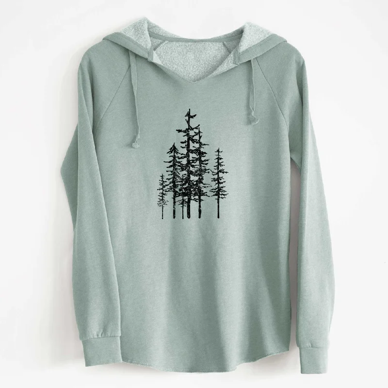 Limited Stock Evergreen Trees - Cali Wave Hooded Sweatshirt