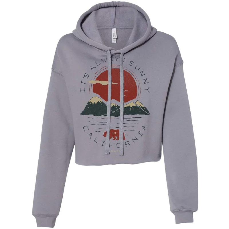 Online Only Sunny California Cropped Hoodie