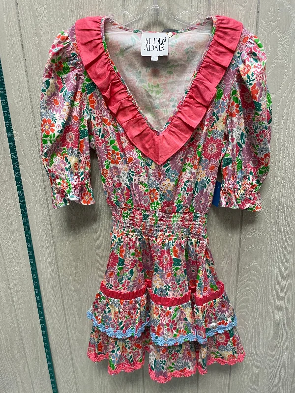 Take Advantage Dress Casual Short By ALDEN ADAIR In Floral Print, Size: Xl