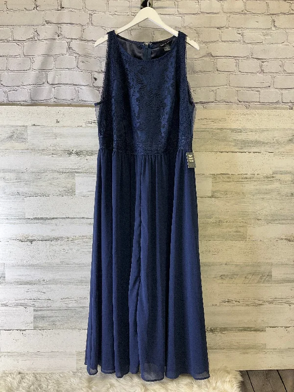 Season Finale Sale Dress Party Long By Ashley Stewart In Navy, Size: 3x