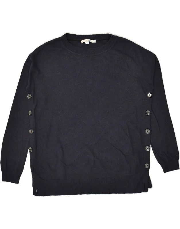 Anniversary Sale BODEN Womens Crew Neck Jumper Sweater UK 10 Small Navy Blue Viscose Anniversary Sale BODEN Womens Crew Neck Jumper Sweater UK 10 Small Navy Blue Viscose