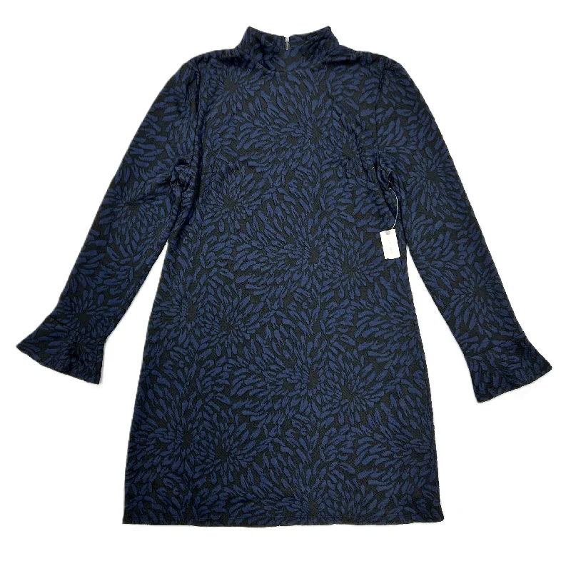 Extra Savings Dress Casual Midi By Hutch In Black & Blue, Size: Xl