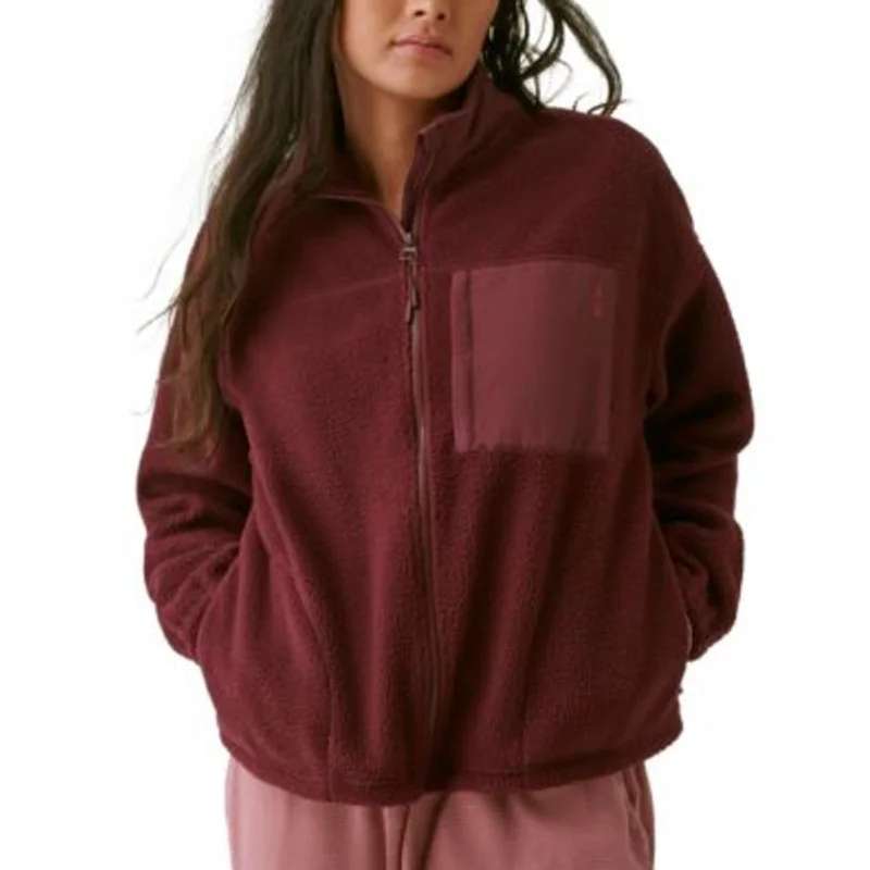 Seasonal Sale BASS OUTDOOR Coastal Sherpa Jacket Small Purple Fig Full-Zip NWT