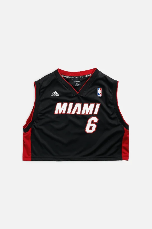 Price Fest Rework Miami Heat NBA Crop Jersey - M