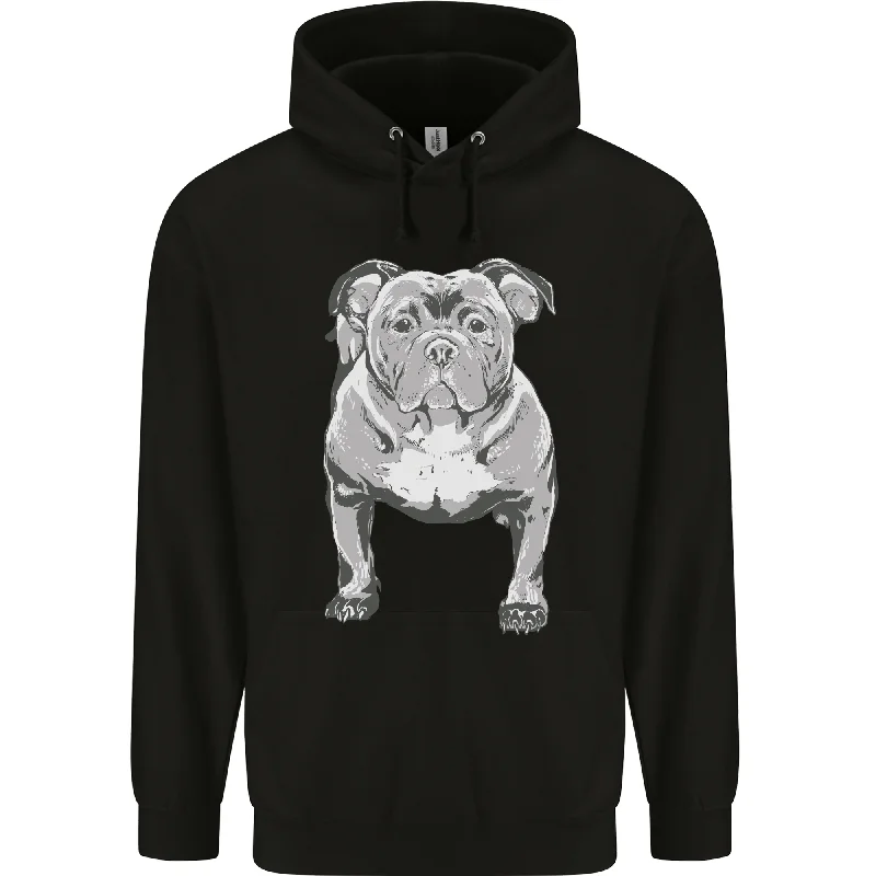Crazy Deals American Bully Striking a Pose Dog Mens 80% Cotton Hoodie