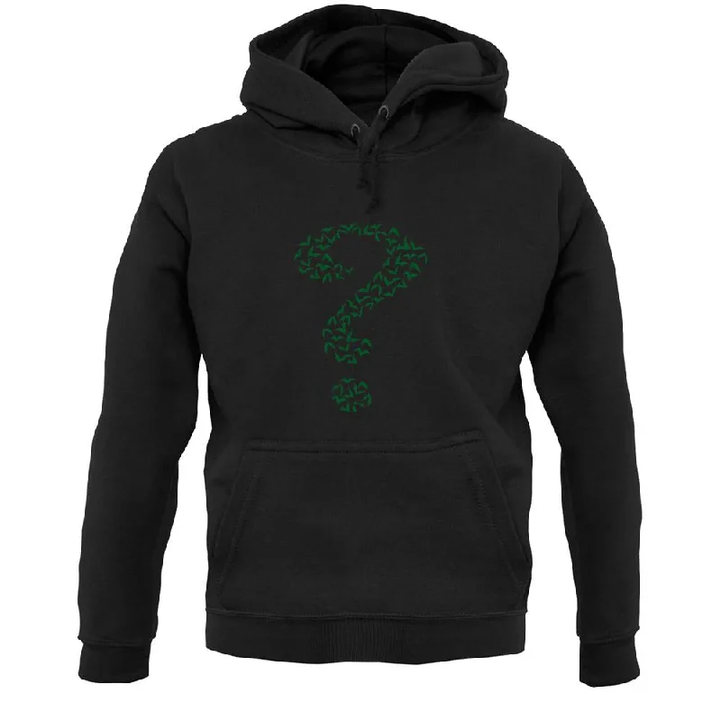 Grand Opening Sale Green Bat Question Mark Unisex Hoodie