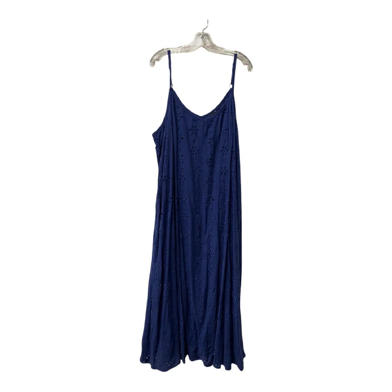 Steals and Deals Dress Casual Maxi By Torrid In Blue, Size:2X