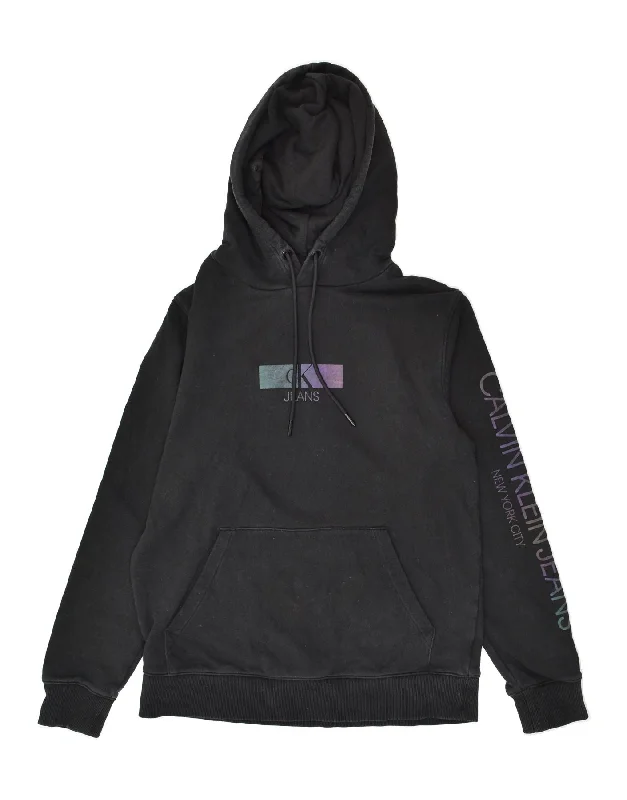 Exclusive Online Offer CALVIN KLEIN Womens Graphic Hoodie Jumper UK 14 Medium Black Cotton Exclusive Online Offer CALVIN KLEIN Womens Graphic Hoodie Jumper UK 14 Medium Black Cotton