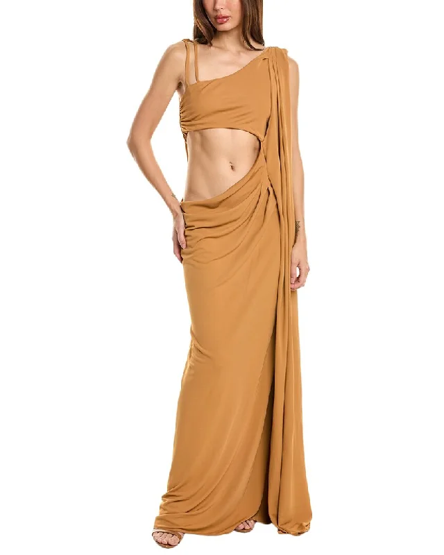 Midnight Madness Alberta Ferretti Draped Gown