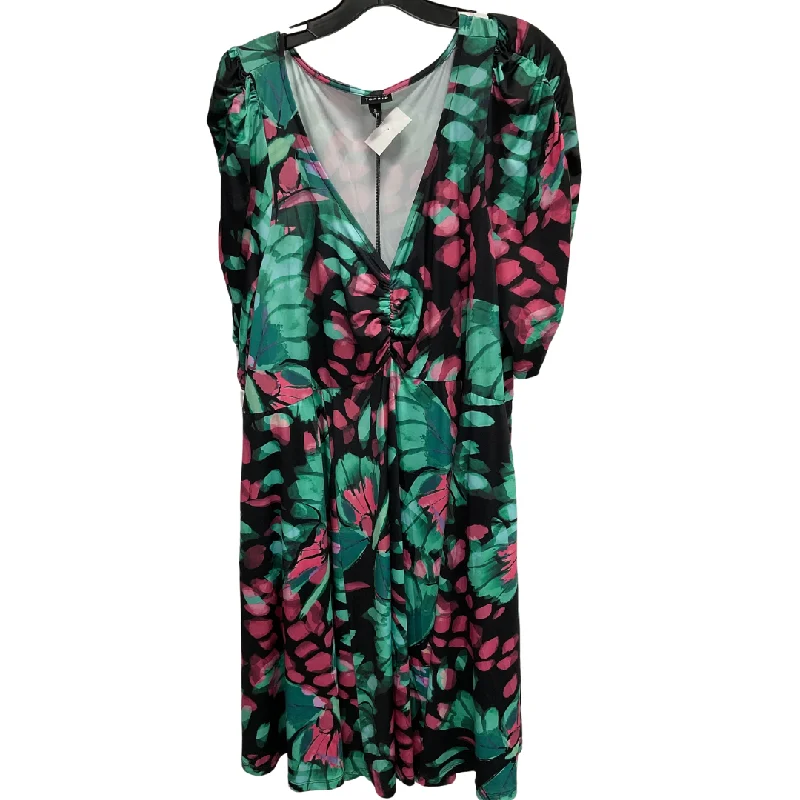 Best Bargains Dress Casual Midi By Torrid In Multi-colored, Size: 3x