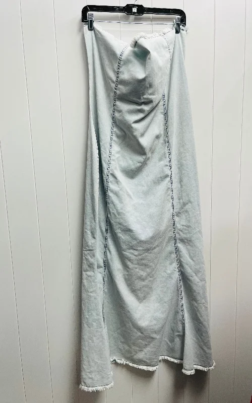 Limited Edition Dress Casual Midi By Pretty Little Thing In Blue Denim, Size: 2x