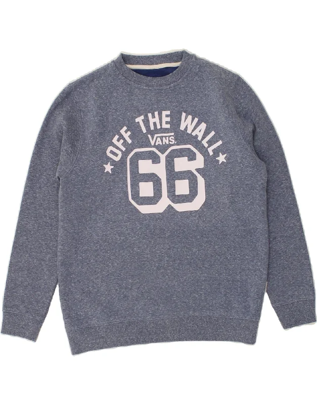 Flash Deals VANS Womens Graphic Sweatshirt Jumper UK 10 Small Grey Cotton