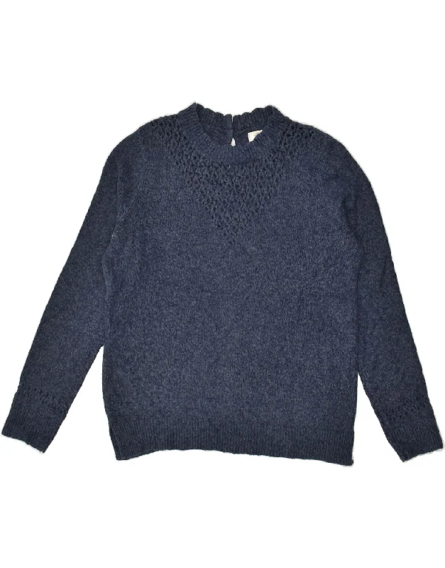 Anniversary Sale FAT FACE Womens Crew Neck Jumper Sweater UK 12 Medium Navy Blue Cotton Anniversary Sale FAT FACE Womens Crew Neck Jumper Sweater UK 12 Medium Navy Blue Cotton