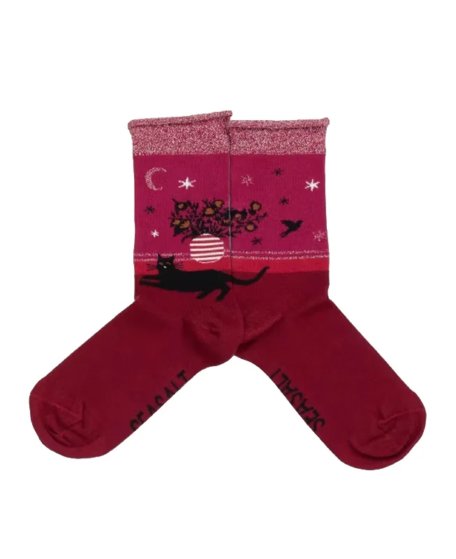 Super Sale Snowy Scenes Socks - Hearth Dulse