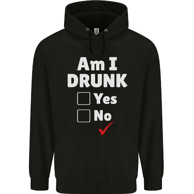 New Markdowns Am I Drunk Funny Beer Alcohol Wine Cider Guiness Mens 80% Cotton Hoodie