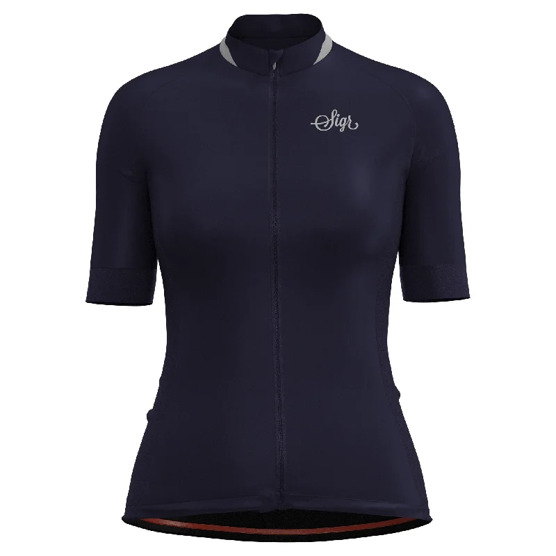 Seasonal Sale Blåklocka Women's Dark Blue Cycling Jersey