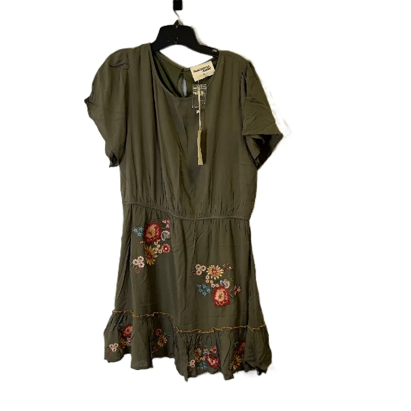 Stock Up and Save Dress Casual Short By Savanna Jane In Green, Size: Xl
