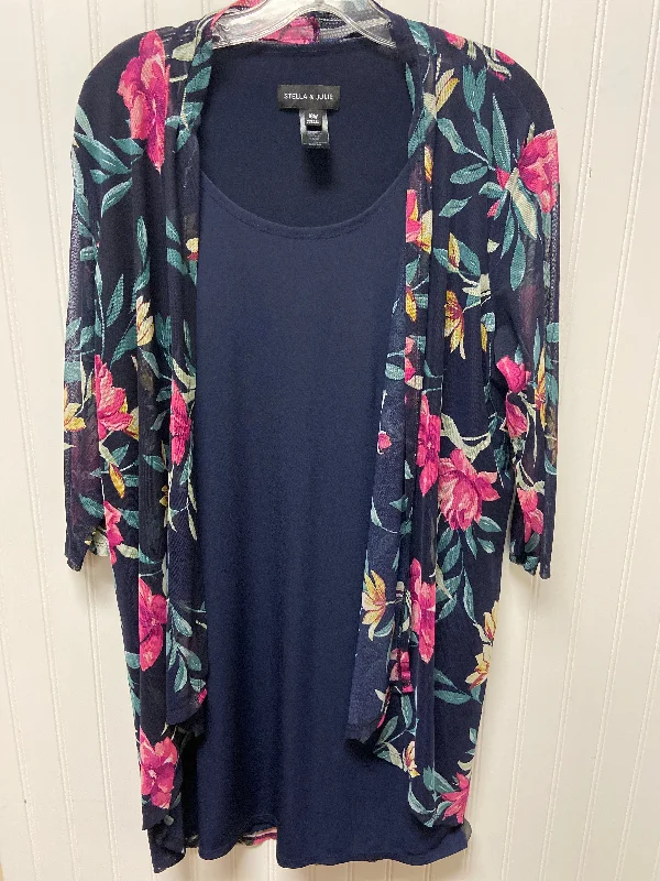 Midnight Madness Dress Work By Clothes Mentor In Blue, Size: 1x