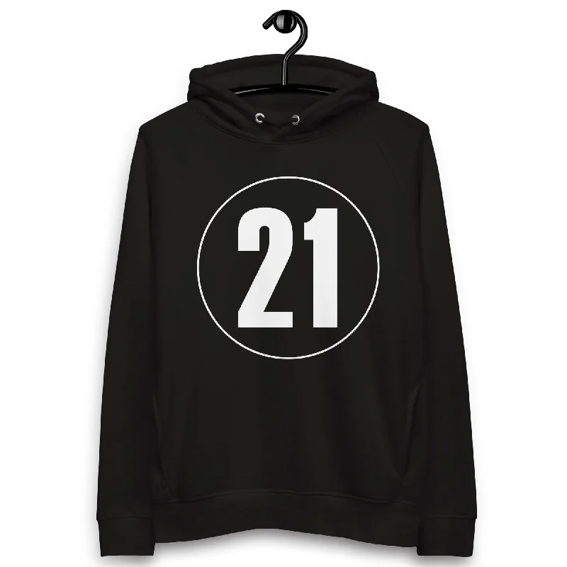 Bargain Bin Unisex pullover hoodie: White on Black 21