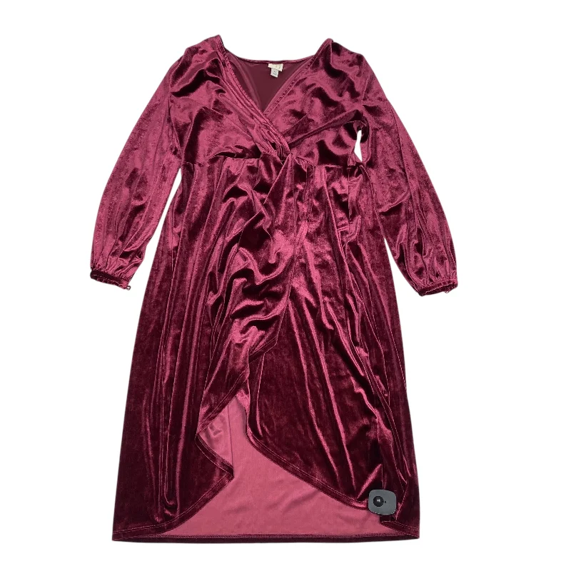 Price Rollback Dress Party Midi By A New Day In Red, Size: Xl