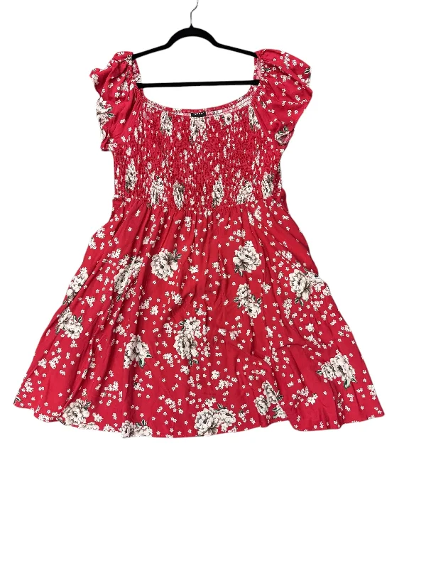 Limited Stock Dress Casual Midi By Torrid In Red, Size: 2x
