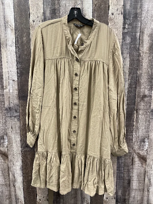 Weekend Special Dress Casual Midi By Banana Republic In Tan, Size: 2x