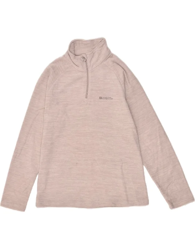 Markdown Madness MOUNTAIN WAREHOUSE Womens Zip Neck Fleece Jumper UK 16 Large Beige