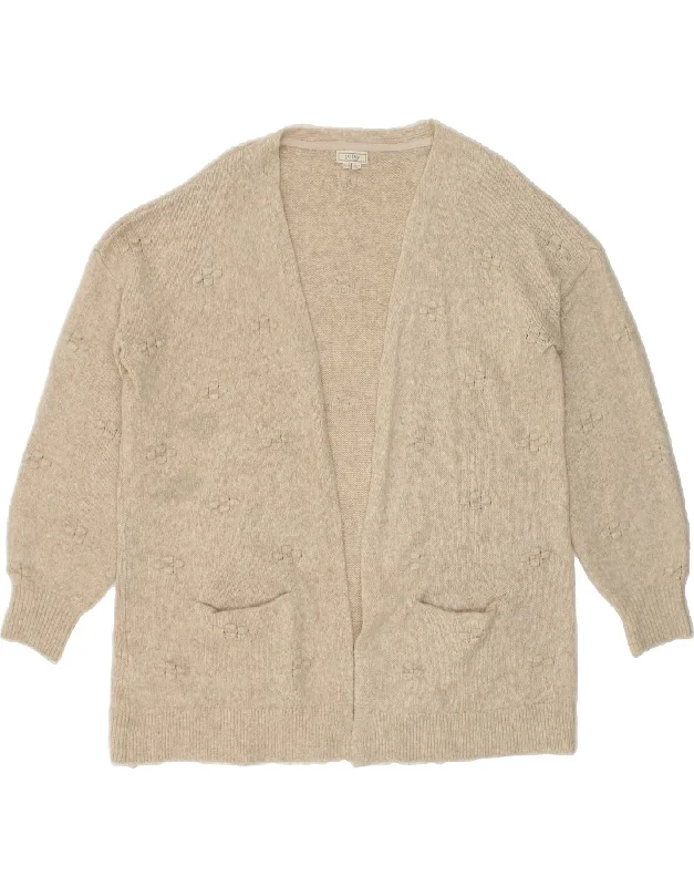 Big Discounts FAT FACE Womens Oversized Cardigan Sweater UK 14 Large Beige Nylon