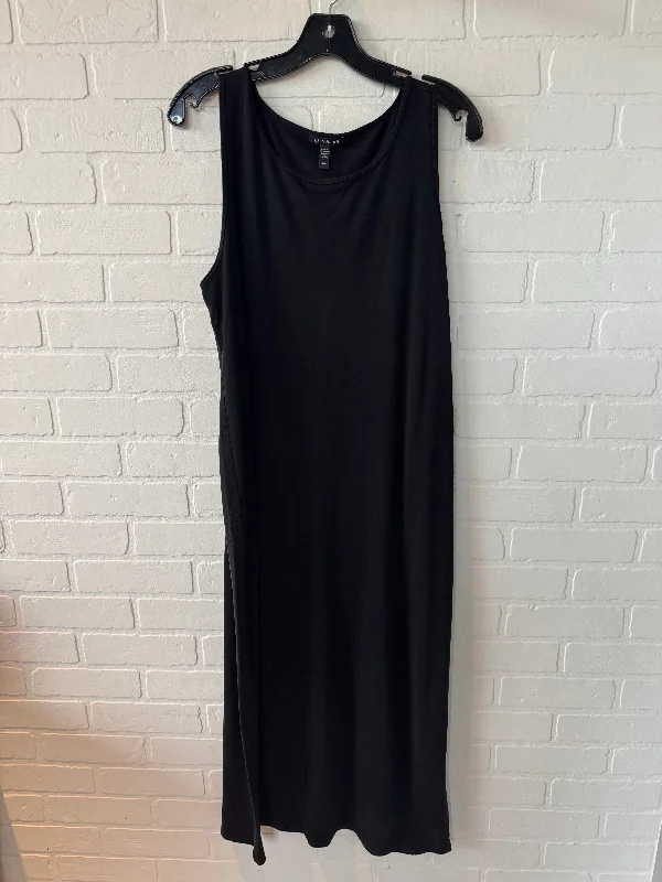 Seasonal Sale Dress Casual Midi By Eileen Fisher In Black, Size: Xl