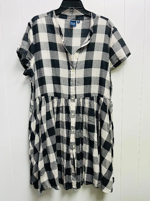 Price Blitz Dress Casual Short By Gap In Black & White, Size: Xl