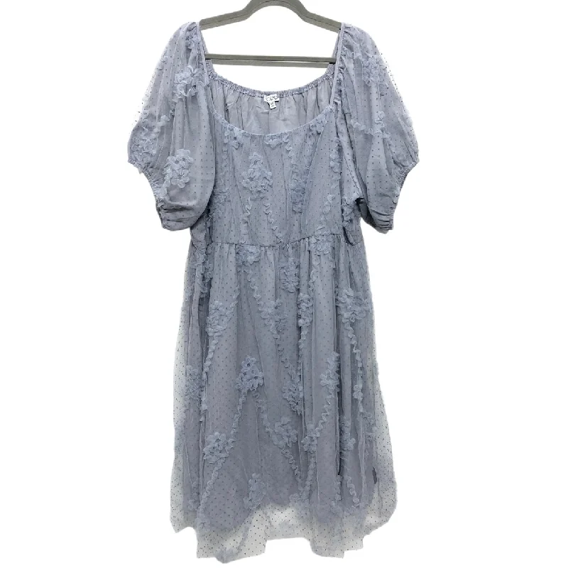Reduced Prices Dress Casual Short By Clothes Mentor In Grey, Size: 3x
