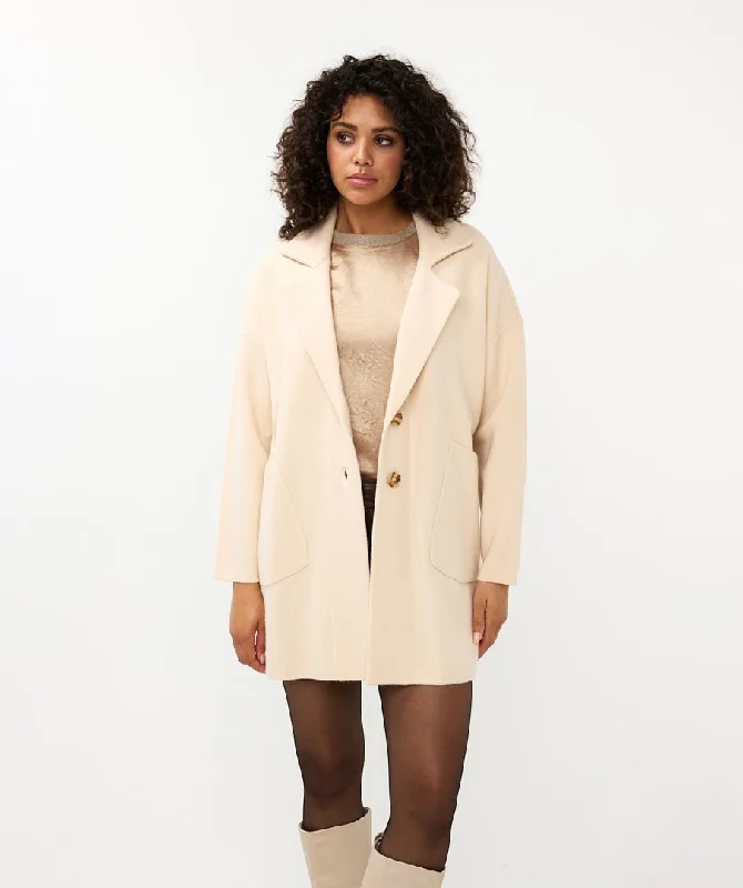 Seasonal Clearance Cardigan Blazer (Biscuit)