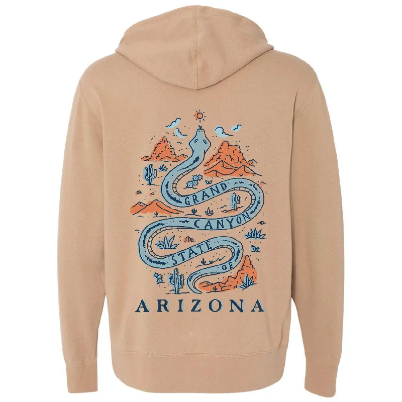 Now or Never Grand Canyon Snake Arizona Zipper Hoodie